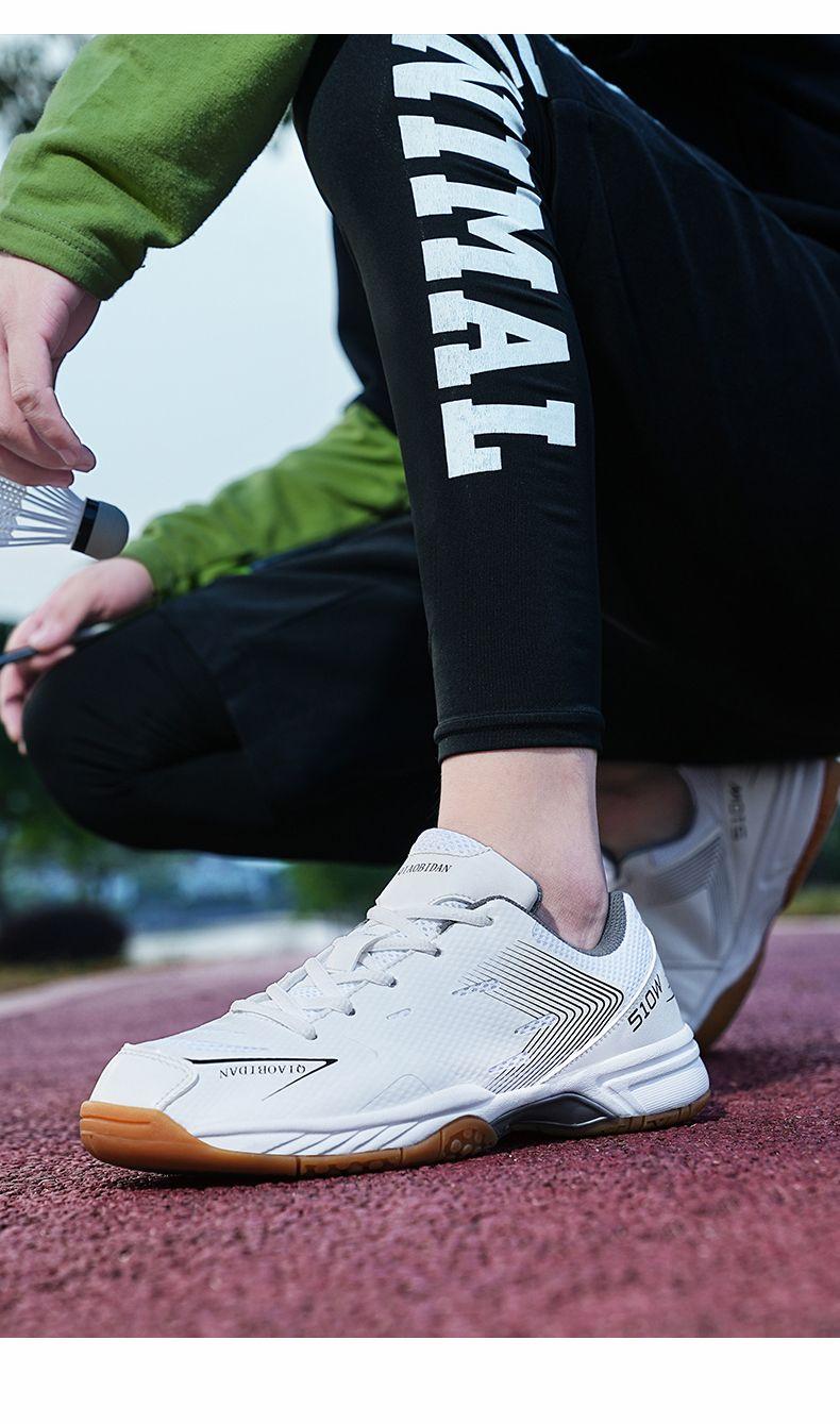 Product Introduction of New Men's and Women's Table Tennis Ball Shoes Tendon Bottom Breathable Casual Badminton Sneaker Non-Slip Wear-Resistant Couples Running Shoes sepatu  basket Professional Anti-Slip Badminton Shoes 13