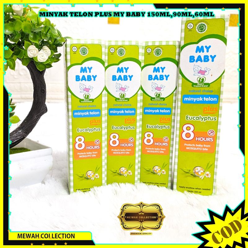 MY BABY Minyak Telon Plus Anti Nyamuk Perlindungan Selama 8 jam Longer Protection 60/90/150ml Bunda Menghangatkan 0
