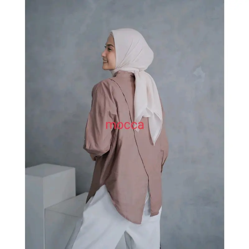 Nelka linen shirt / kemeja oversize wanita 8