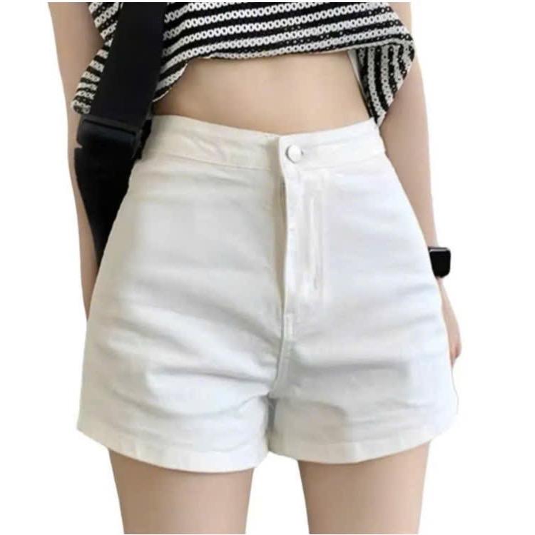  quần sọt đùi vải jean coton form chuẩn vải co giãn Nữ Women Nhung 