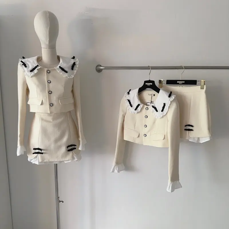 Set dạ 2 món cổ bèo 0