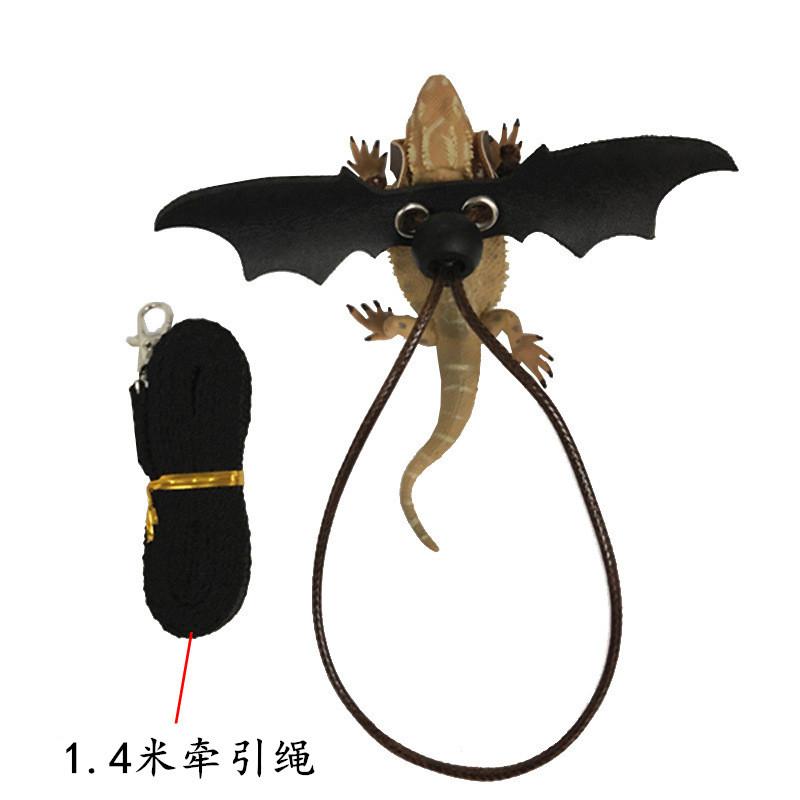 Product Introduction of 2025 Reptile Pet Lizard Leash with Wings Squirrel Harness Chinchilla Leash Green Gecko Lizard Guinea Pig Outdoor Leash 13