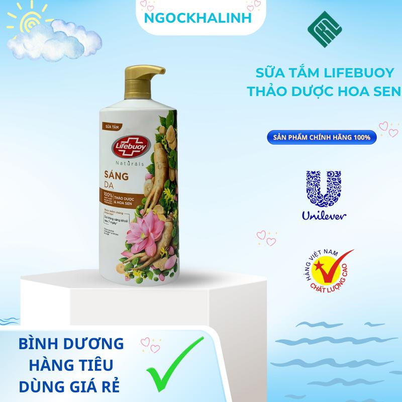 Sữa tắm lifebuoy thảo dược hoa sen chai 800G