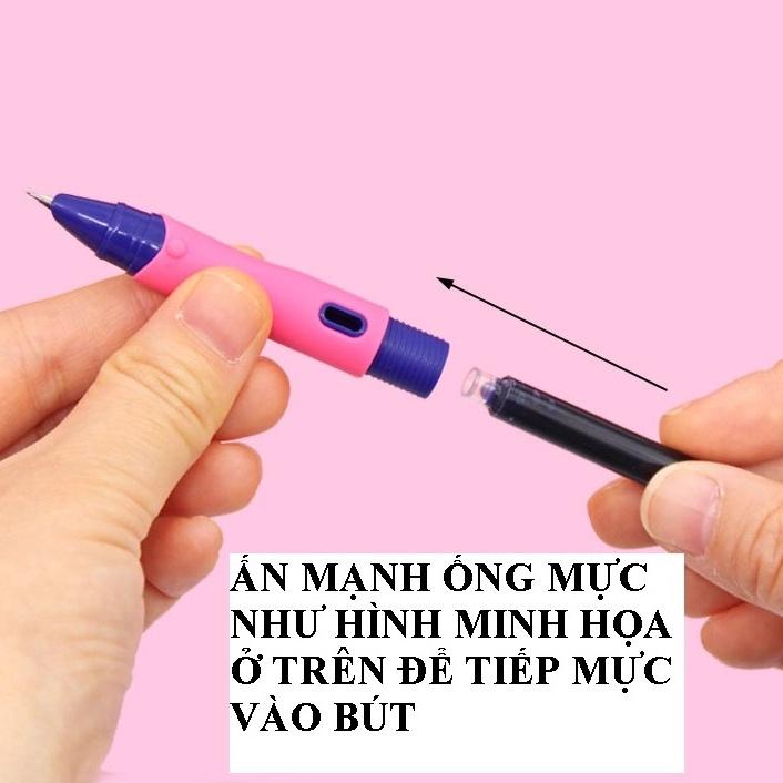 Combo 5 Ống Mực Bút Máy Xóa Được Mực Xanh/Tím Chất Lượng Tốt 3
