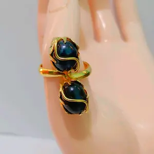 Cincin Kurung air tawar hitam lapis emas