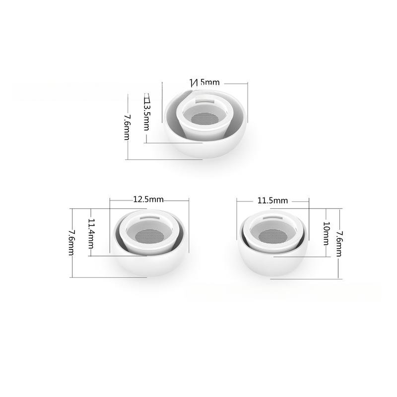 [Tik Tok hot] Compatible with Apple XS S M L Size 3rd Generation Earbuds Replacement Ear Tips Earbuds 3rd Generation Ear Tips Silicone Earbuds 1