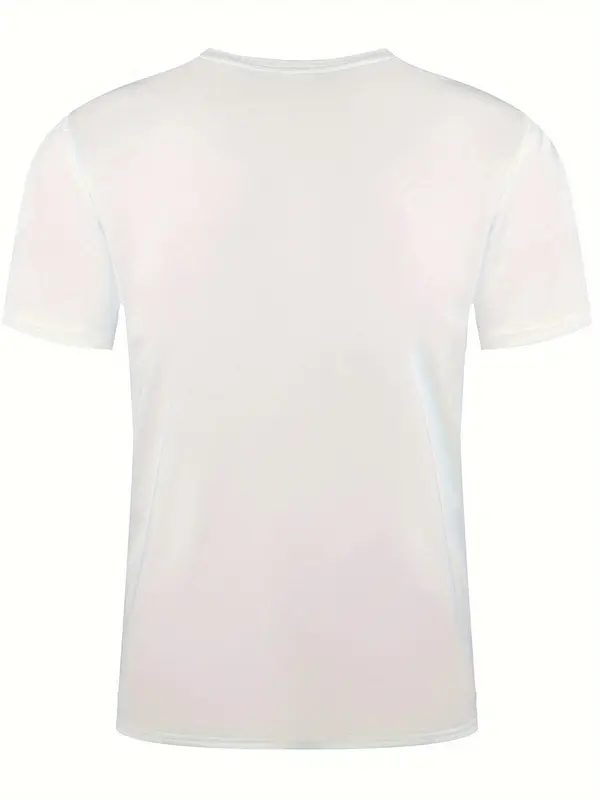 Men's Gothic Style Cross & Thorns Print Round Neck Tee, Regular Fit Street Fashion Casual Comfy Short Sleeve Crew Neck T-shirt for Summer, Fashion Men's Top for Daily Wear 8