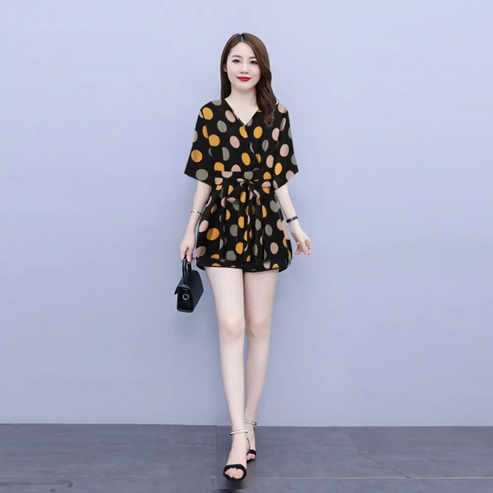 Bộ Đồ Một Mảnh / Bộ Đồ, Thời Trang, Bộ Đồ Ngắn Váy Mùa Hè, Dành Cho Nữ, Mỏng Vừa Vặn, Phong Cách Người Nổi Tiếng Trên Internet, Làm Bằng Voan, Bộ Hai Mảnh Women Áo Top