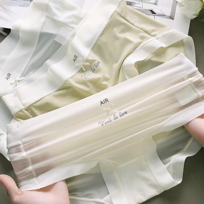  Combo  10   or 5  quần lót Nữ  chất su lụa Ventilasion Aiir   mát mềm mịn size 40-70kg có tách lẻ 5 quần cho khách mua ít  Nữ Voi Women   Nhung Kem 