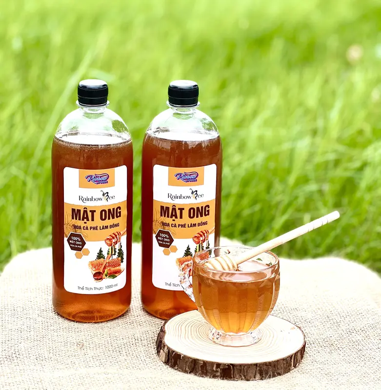 [ MUA 2 TẶNG 1 ] COMBO 2 Chai Mật Ong Hoa Cà Phê Lâm Đồng Rainbow Bee 500ml - Tặng Chai 330ml 5