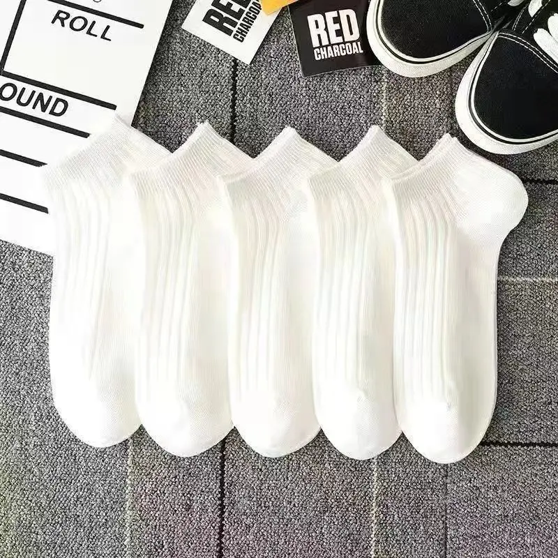 Socks Summer Thin Mesh Silk Screen Short Sweat-Absorbent Breathable Deodorant Ins Trendy All-Matching Hollow Socks Mori Style