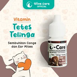Olive Care Tetes Telinga Kucing Untuk Conge & Ear Mites