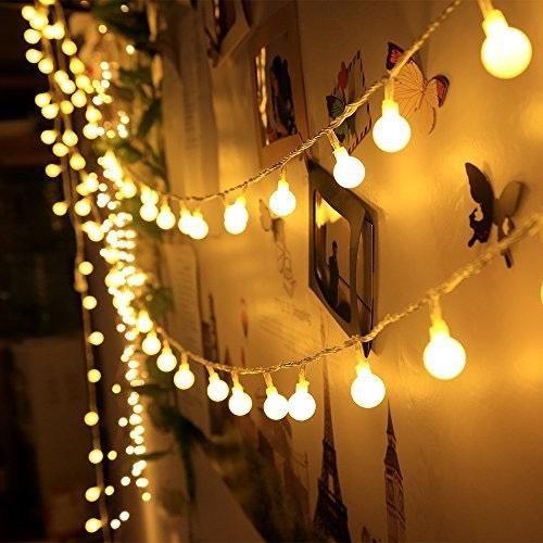 Xài Pin AA - Dây Đèn Led Bóng Tròn Cherry Ball Trang Trí Noel Tiệc Tùng Decor Phòng Ngủ