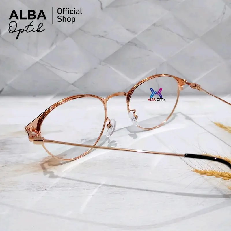 AlbaOptik Kacamata Photocromic Anti Radiasi HP Komputer Minus Plus Murah K Perempuan kekinian Eyewear Glasses Cat Daily Kacamata Bulet Kacamata One Drive Wanita Lensa Photocromic Anti Radiasi UV & Blueray Bonus Hardcase Lap Anti Embun Lens Cleaner 5