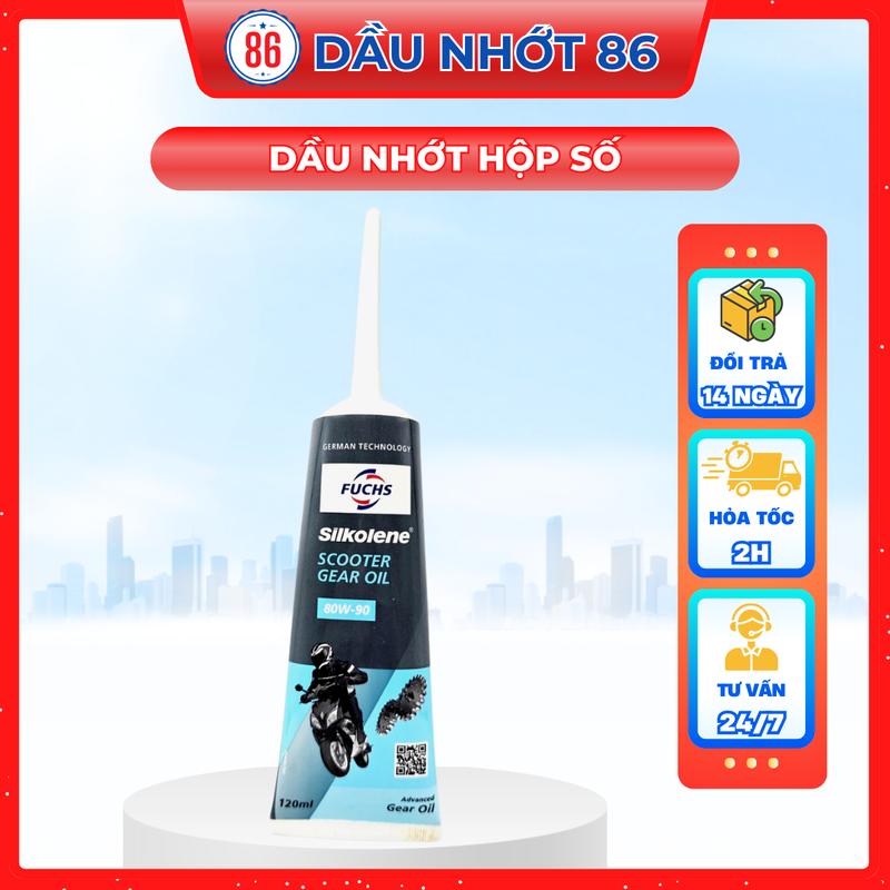 Nhớt hộp số,nhớt láp cho xe tay ga Fuchs Silkolene Scooter Gear Oil 120ML- Sản xuất tại Indonesia Dầu Nhớt Dầu