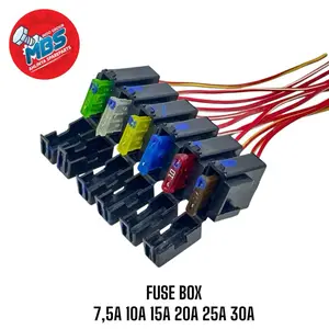 FUSE BOX RUMAH SIKRING TANCEP + SIKRING 7,5A 10A 15A 20A 25A 30A UNIVERSAL MOTOR MOBIL
