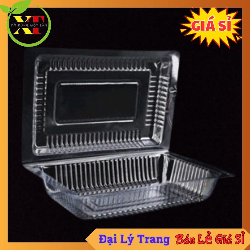 100 Hộp Nhựa Trong Pet H30 H50 H55 H25 H52 Bằng H52 Cao Đựng SuShi Cơm Cuộn Bánh Thực Phẩm