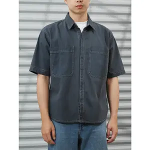 Harven Overshirt Cotton Denim Short Shirt | Kemeja Denim Unisex