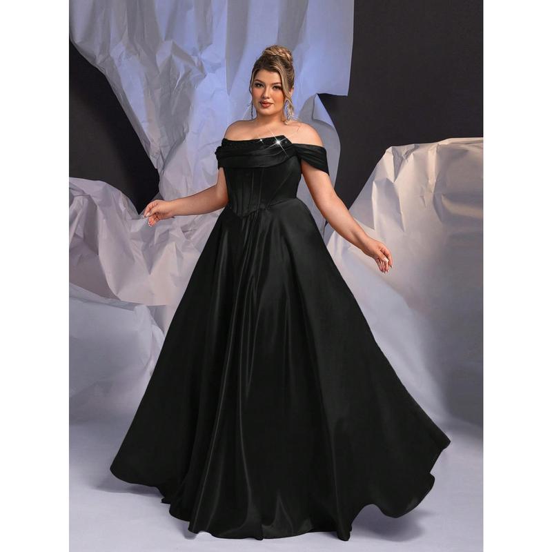 Round Neck Patchwork Ruched Hollow Out Plain Evening Dress Round Neck Patchwork Ruched Hollow Out Plain Evening Dress