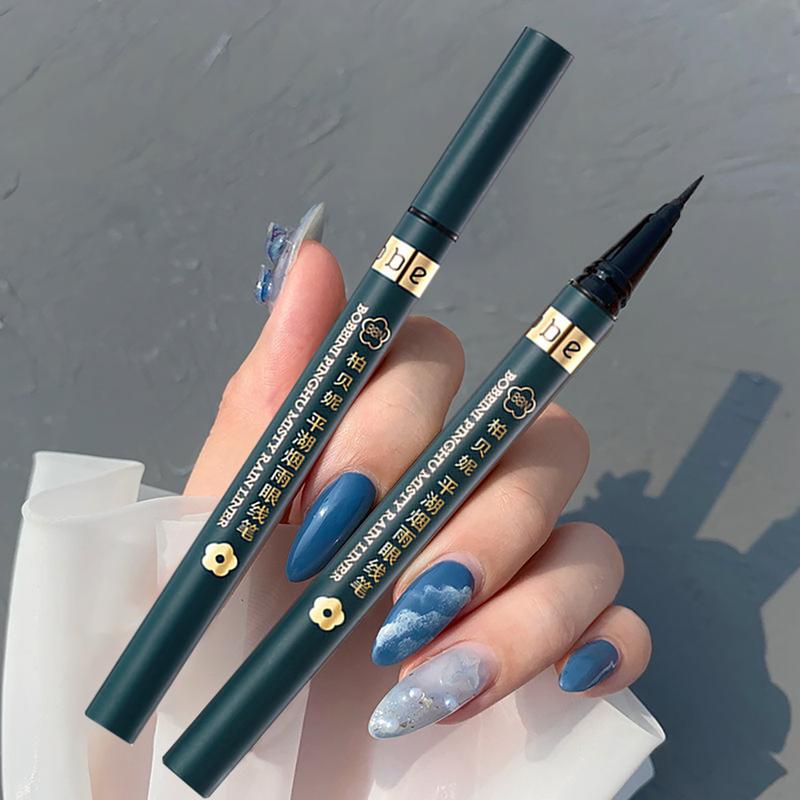 Product Introduction of 2 Colors Eyeliner Pencil Quick Dry Long-lasting Black Brown Eyeliner Pen Eye Makeup Makeup Tools 12