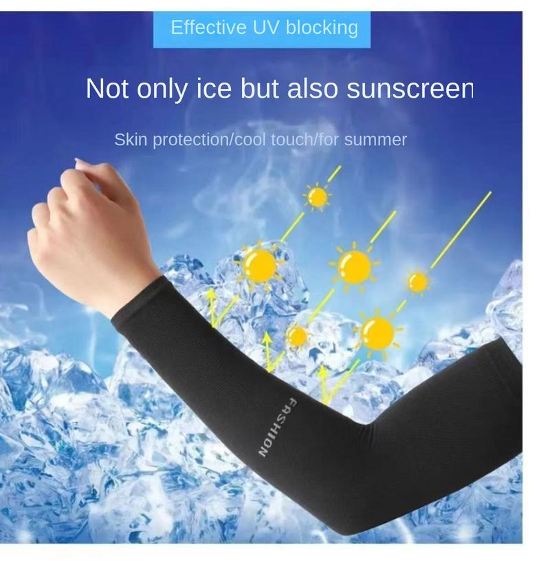 Product Introduction of [ Multi color optional wear ] Summer sun protection ice sleeves for men and women, ice silk sleeves, UV resistant breathable gloves, arm sleeves, cycling and driving arm sleeves 1