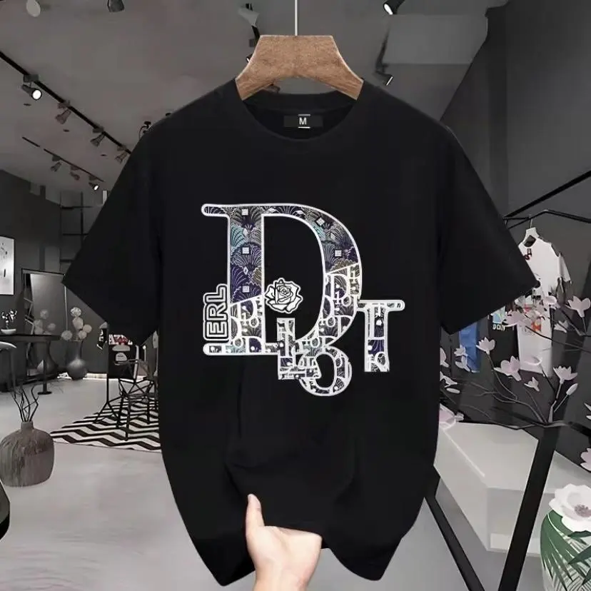 Áo thun ngắn tay dành cho nam và nữ vào mùa hè chuyên đi cặp đôi áo cotton dày đặc làm đáy