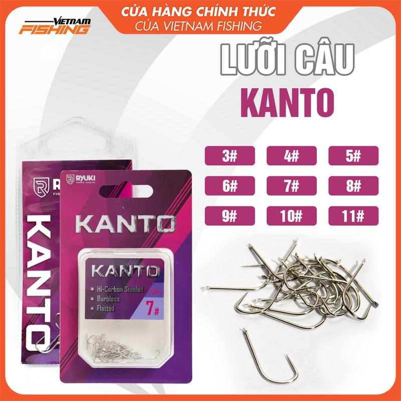 Lưỡi Không Ngạnh Câu Rô Phi RYUKI Kanto