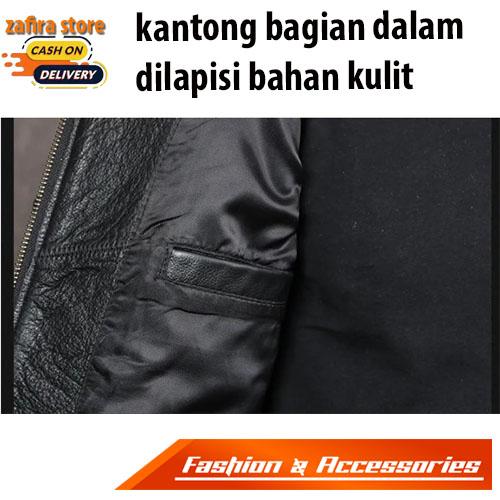 Jaket Kulit Domba Asli Garut Pria 100% original- Garansi Uang Kembali Jika Terbukti bukan asli kulit 6