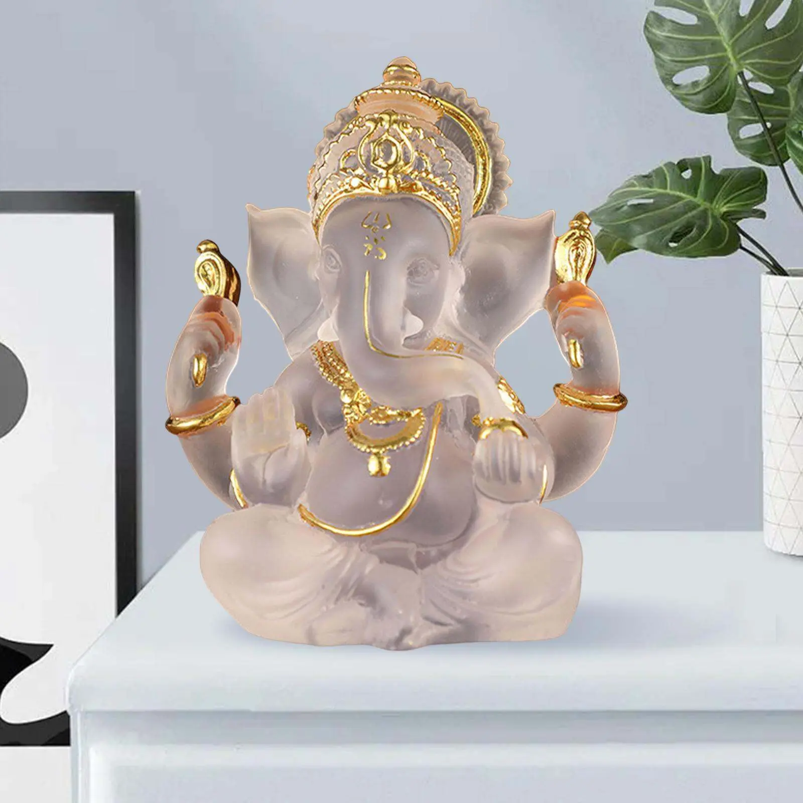 Patung Ganesha, Chiwanji, Dewa Fengshui India, Patung Tuhan Ganesh, Hiasan Rumah, Kraf fountain  waterfall hanuman  statue  small