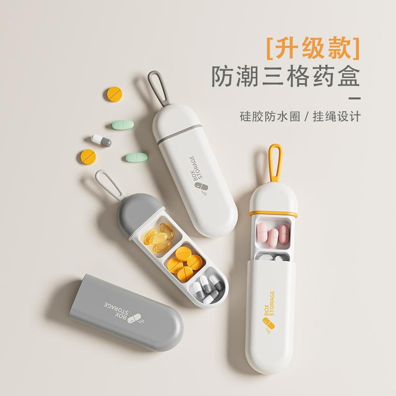 Hộp Đựng Thuốc Mini Nhỏ Gọn Tiện Lợi Chất Lượng Cao Dây Silicon