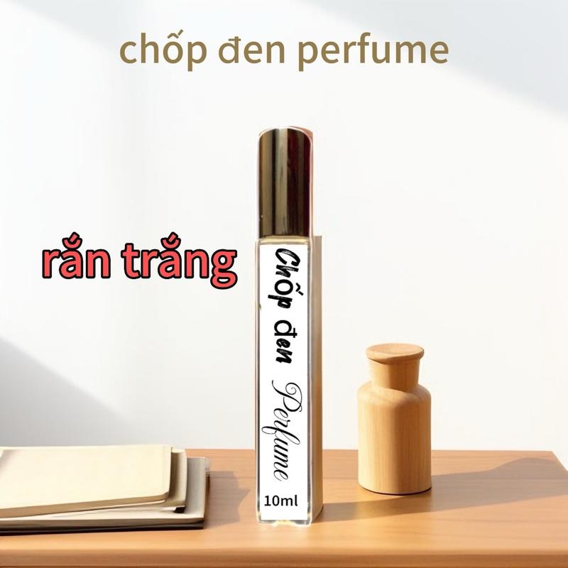 Rắn trắng  (10ml) nước hoa . Chai thuỷ tinh màu trắng  nắp đen . Perfume Xịt Thơm Cosmetic Nữ