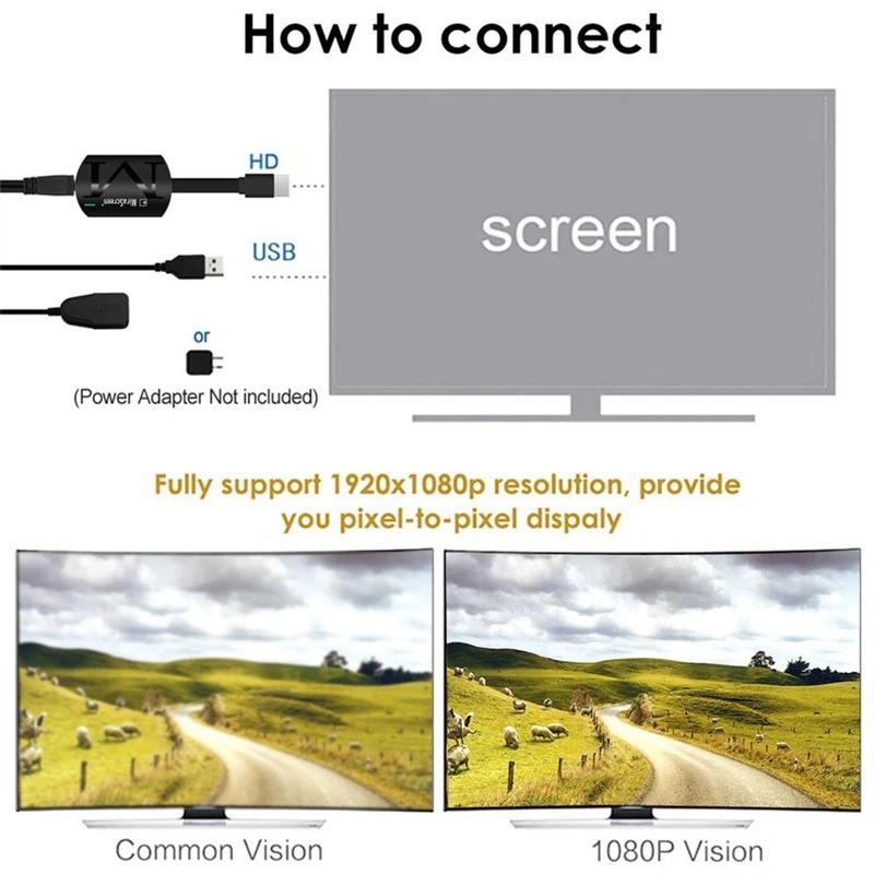 Salange G4 TV Stick Wifi Display Receiver DLNA Miracast Airplay Mirror Screen HDMI-compatible Android IOS Mirascreen Dongle 5