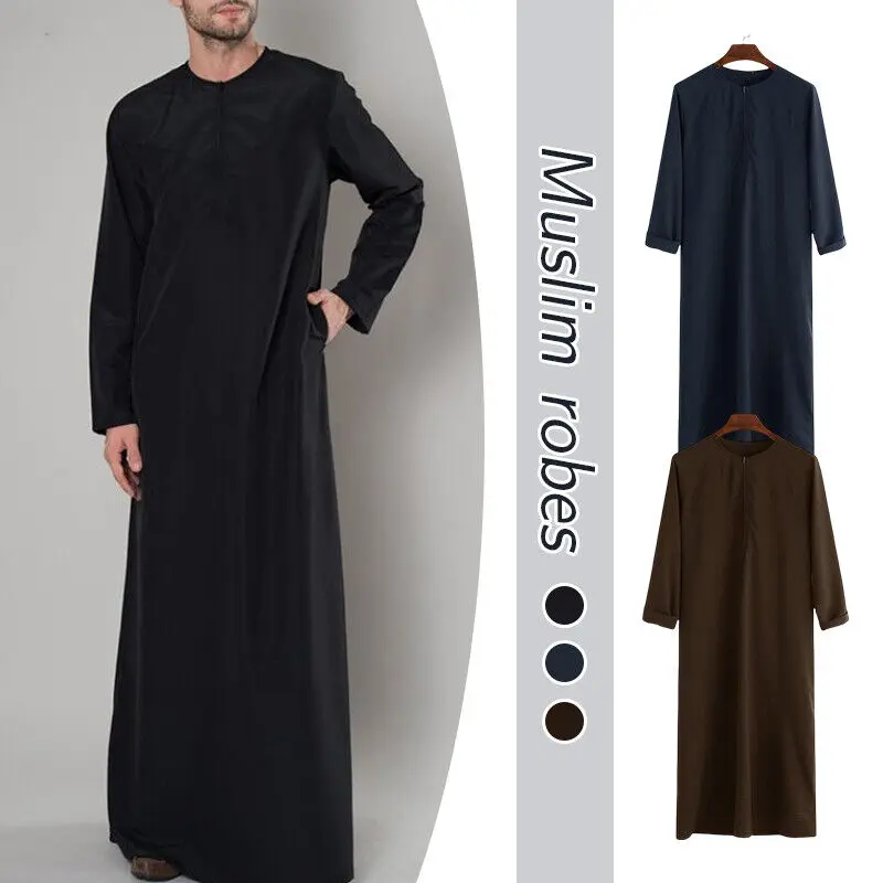 Áo Choàng Thobe Ả Rập Hồi Giáo, Dành Cho Nam Giới, Khăn Trải Giường, Áo Choàng Hồi Giáo Abaya, Váy Kaftan, Áo Choàng Thoub Jubba
