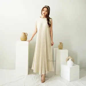 Dress Plisket / Gamis Plisket (Panjang 120 cm) Payung / Maxy Dress Pleats / Pleats Dress / Inner Dress Plisket /Dress Gamis Bumil Ibu Hamil