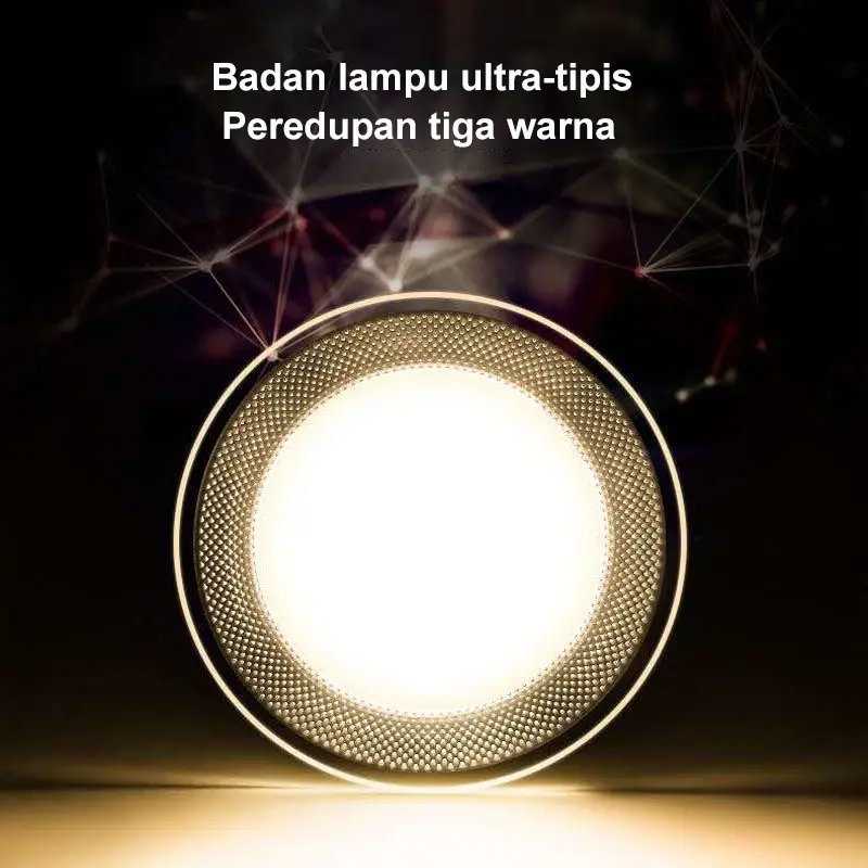 LAMPU DOWNLIGHT LED 3 WARNA 6WATT / KUNING BIRU UNGU / PUTIH KUNING WARMWHITE / PANEL LED /LAMPU PLAFON Saklar 6