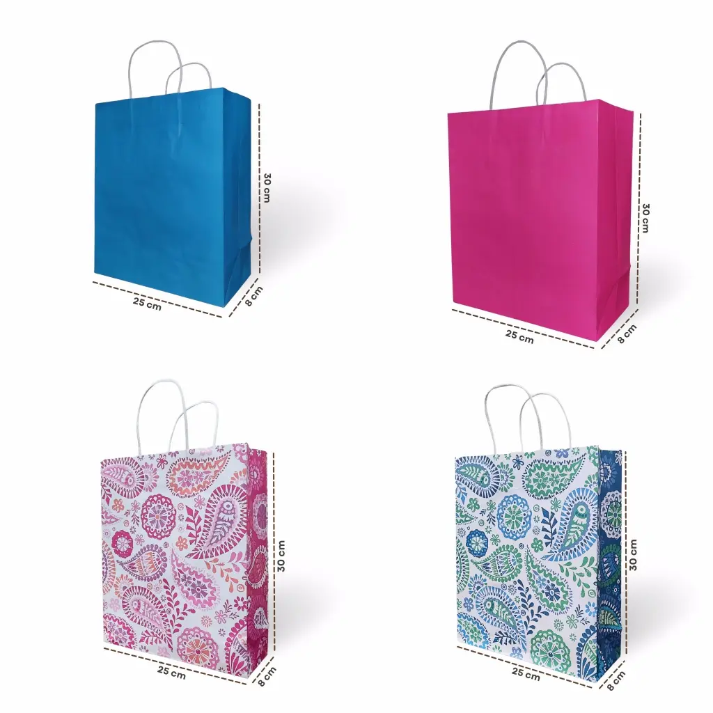 Paper Bag Hampers Motif / Paperbag Kado Lahiran / Tas Kado / Paper Bag Warna