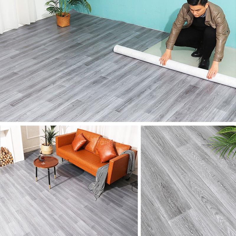 Simili lót sàn vân gỗ, thảm nhựa trải sàn (khổ 1m bán theo mét dài) cắt liền thành 1 cuộn