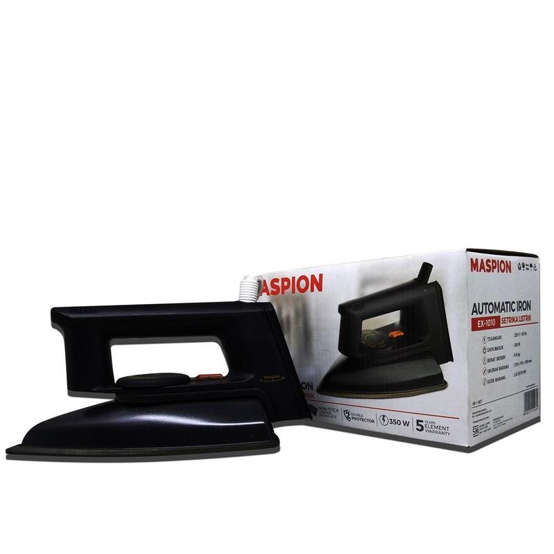 ENVIO - MASPION Setrika Listrik EX-1010 BB Hitam  - Elektronik Rumah Tangga 4