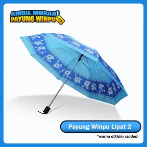 WINPU Payung Lipat 2 Motif Kembang TERMURAH