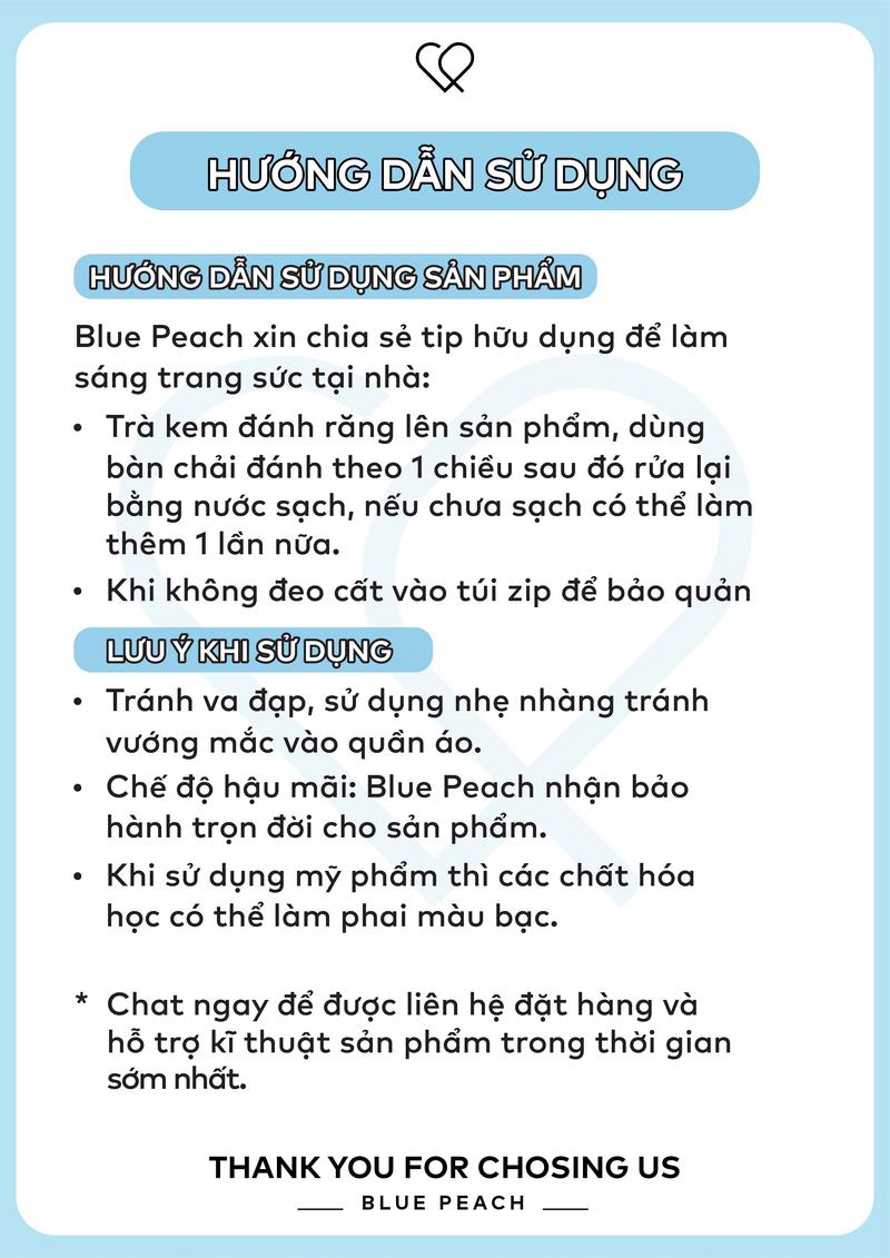 Product Introduction of Lắc Tay Bạc Blue Peach LT Huyền Thoại Biển Xanh LT165 2