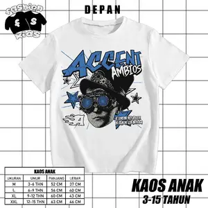 Kaos Anak AccentAmbios Boxy Tshirt Heavyweight 235gsm - White