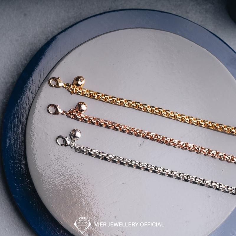 Vier Edition 12926-8437 gelang simple wanita 4mm 5