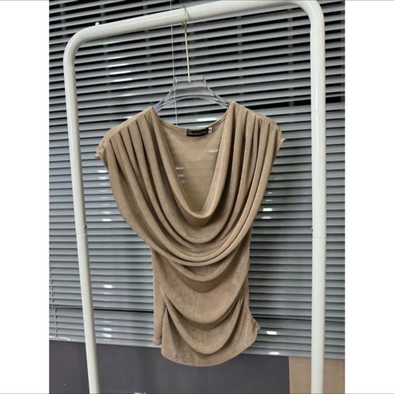  Áo Thun Nữ Nhún Eo Cổ Đổ Tay Hến Chất Liệu Thun Nhũ Cao Cấp PT Shop 21 