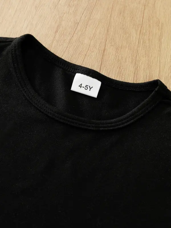 Boy's Letter Print Round Neck Tee, Casual Short Sleeve Crew Neck T-shirt for Summer, Kids Clothes for Daily Wear 5