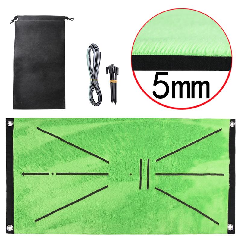 Golf Training Mat Swing Track Practice Marking Pad Detection Batting Ball Trace Directional Mat 30X60CM Golf Swing Practice Mats 7