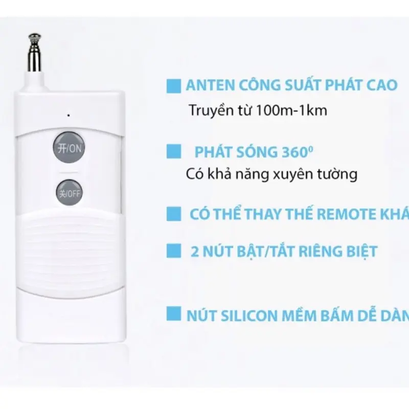 Công tắc điều khiển từ xa LW 1000m và 3000m có học lệnh,điều khiển tự động lw bật đèn từ xa,bộ điều khiển từ xa Lw 8