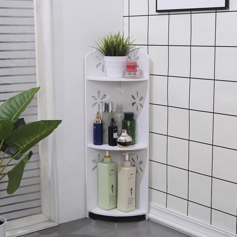Kệ Góc Tường, Kệ Góc Vuông Để Đồ Nhà Tắm Nhiều Tầng Chống Nước Màu Trắng - Lốc Xoáy Decor Kitchen Nhà Bếp