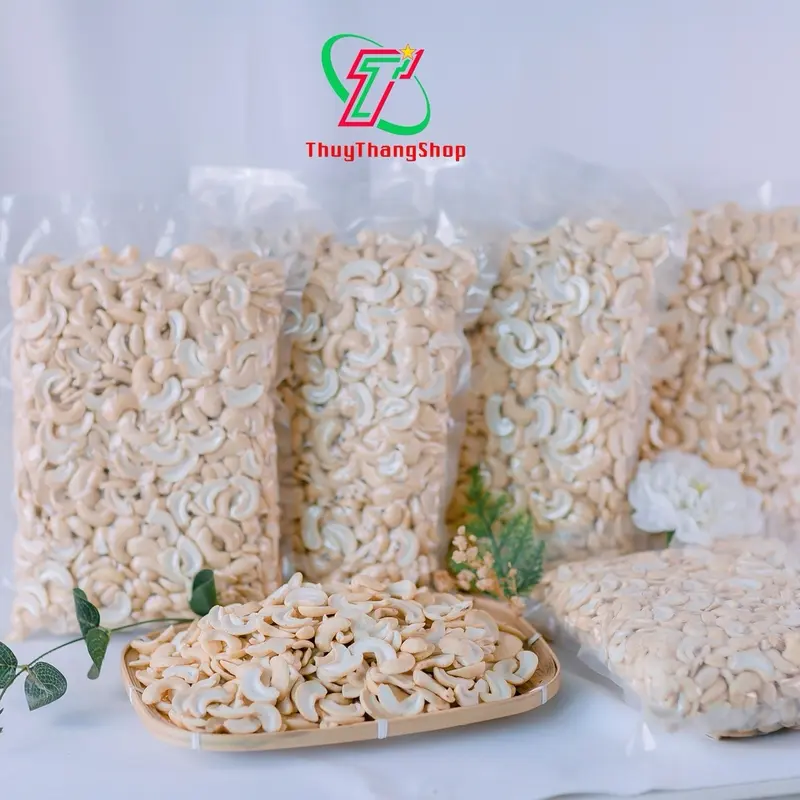Hạt Điều Thuỷ Thắng Vỡ Tươi Nấu Sữa Hạt Nhân Bình Phước (1 kg) Túi Zip - Nguyên Liệu Chất Lượng Cao Cho Sữa Hạt Cơ Thơm Ngon - Food 8