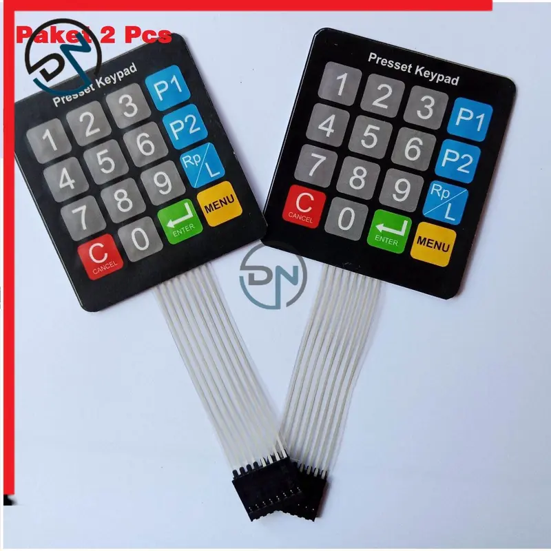 Paket 2 Pcs Keyped Pom Mini Custom Best Preset Laminasi Tombol Pertamini Model Terbaru 0