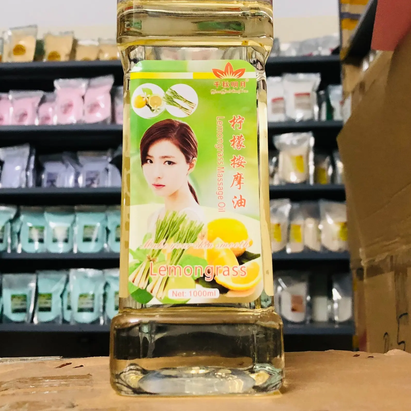 Dầu massage body sả chanh 750ml